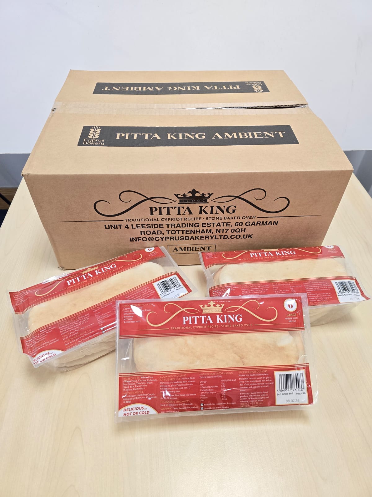 PITTA KING LONG LIFE LARGE PITTA BREAD 18x6 AMBIENT