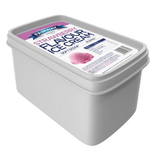 SINGLE TUB FAIRWAY STRAWBERRY ICE CREAM 1x4lt