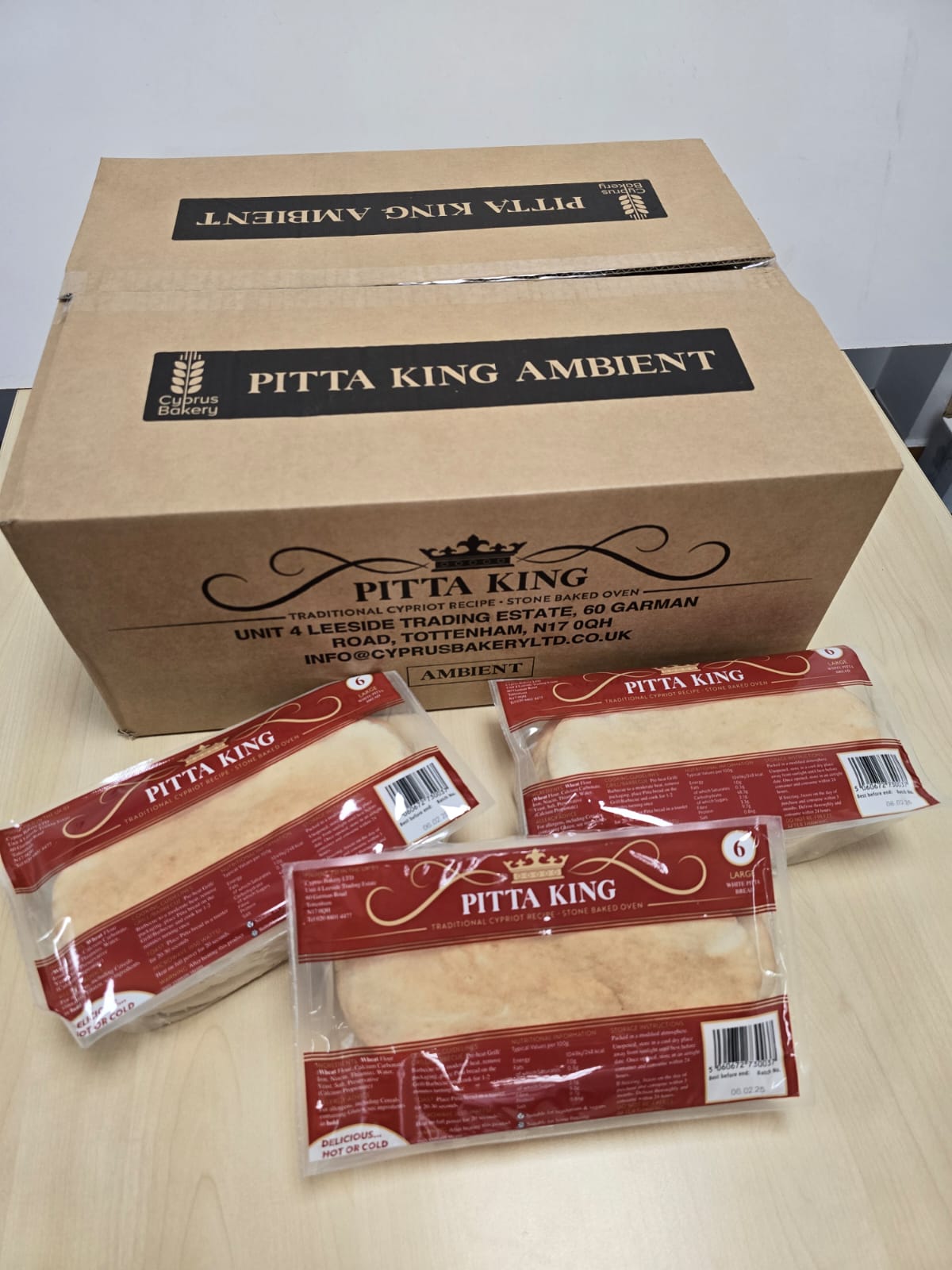 PITTA KING LONG LIFE SMALL PITTA BREAD 18x6 AMBIENT