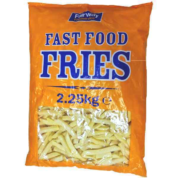 HALAL FAST FOOD FRIES FW 3/8 10mm 4x2.25kg FAIRWAY CHIPS