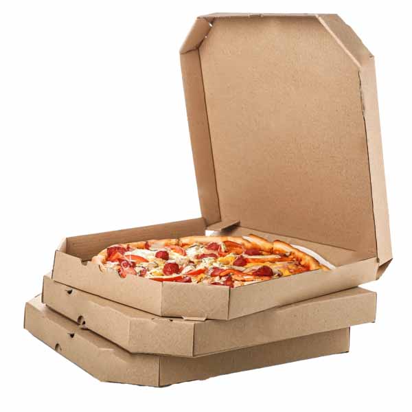 7" PLAIN BROWN PIZZA BOX E-FL  1x100