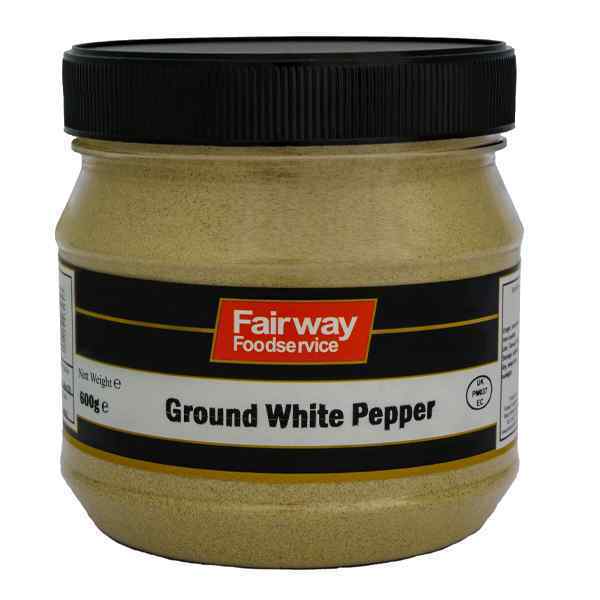 FAIRWAY GROUND WHITE PEPPER 1x600gm JAR