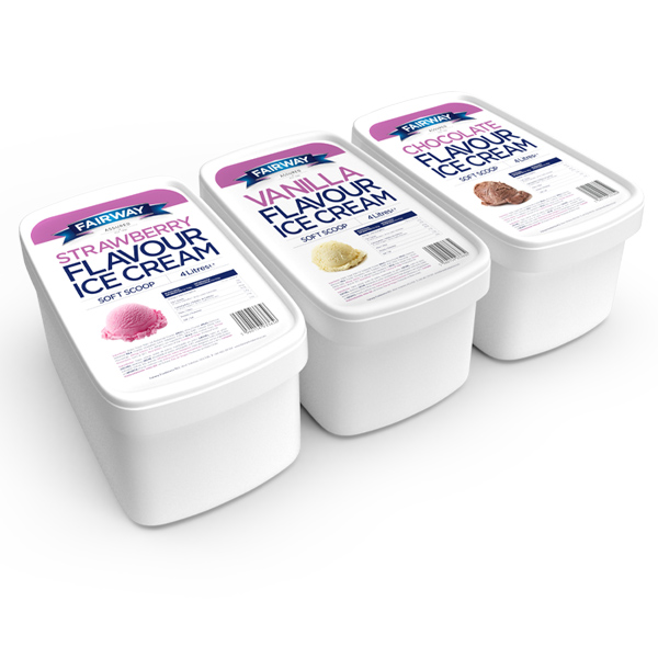 FAIRWAY BRAND SOFT VANILLA ICE CREAM  6x4lt