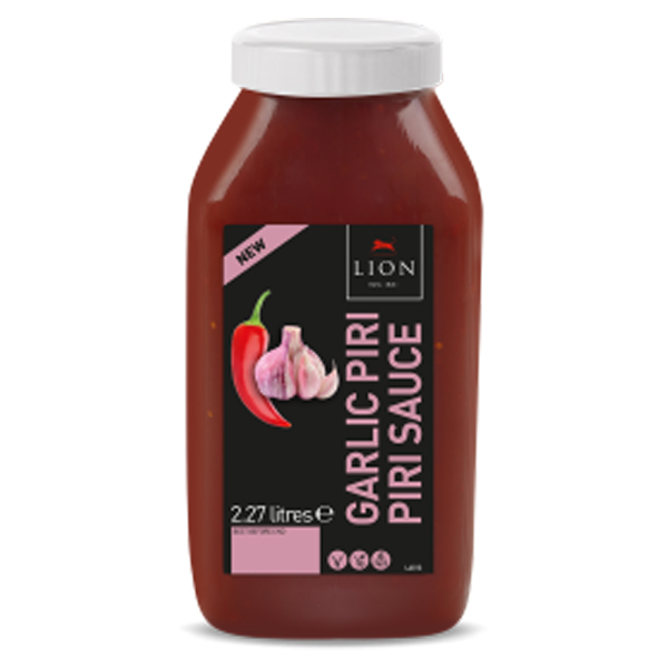 LION GARLIC PIRI PIRI HOT SAUCE 2x 2.27 lt