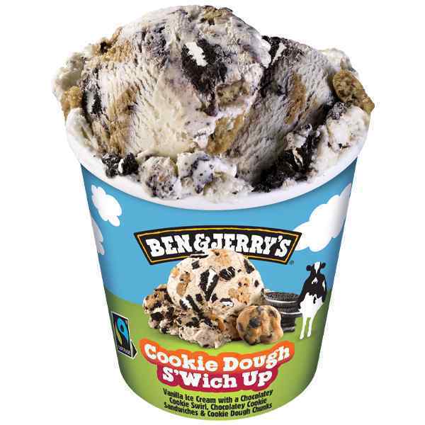 BEN & JERRY'S COOKIE DOUGH S'WICH UP  8x465ml