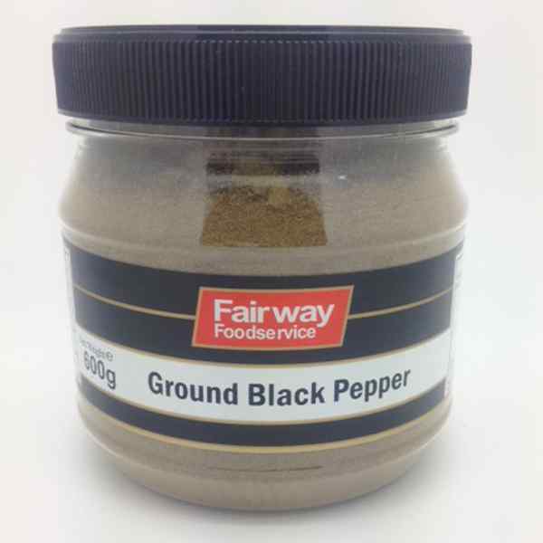 FAIRWAY GROUND BLACK PEPPER 1x600gm JAR