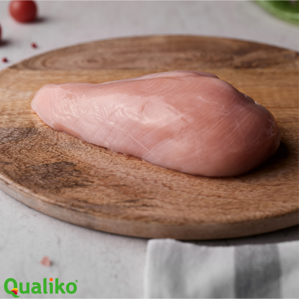 FROZEN RAW CHICKEN BREAST HALAL (290+) 2X5kg QUALIKO CALIBRATED 100 % A GRADE FILLETS