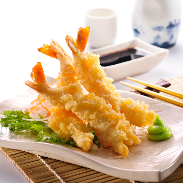 PACIFIC WEST FROZEN RAW TEMPURA TORPEDO JAPANESE STYLE PRAWNS 1x500gm