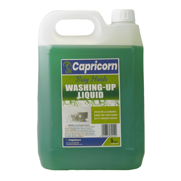 CAPRICORN BUSY HANDS WASHING UP LIQUID  4x5lt