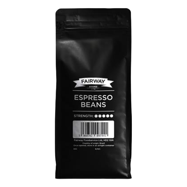 1kg BAG FAIRWAY ASSURED ESPRESSO COFFEE BEANS