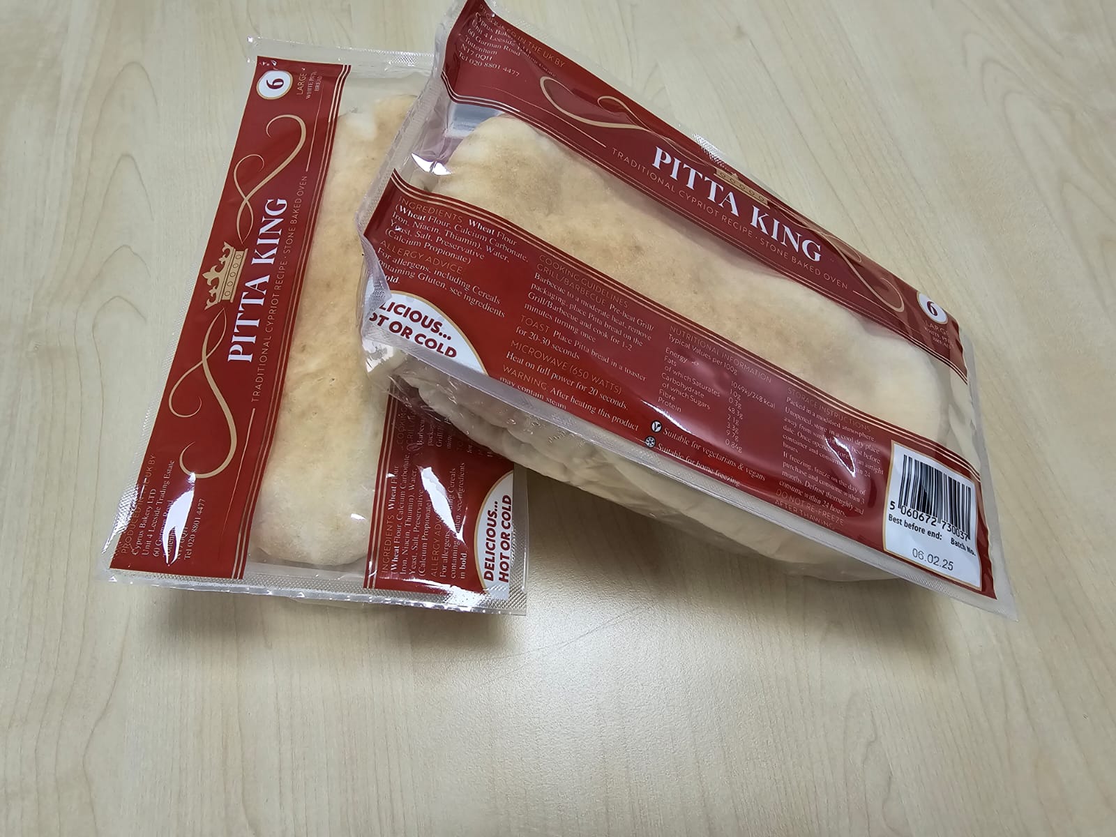 PITTA KING LONG LIFE SMALL PITTA BREAD 18x6 AMBIENT