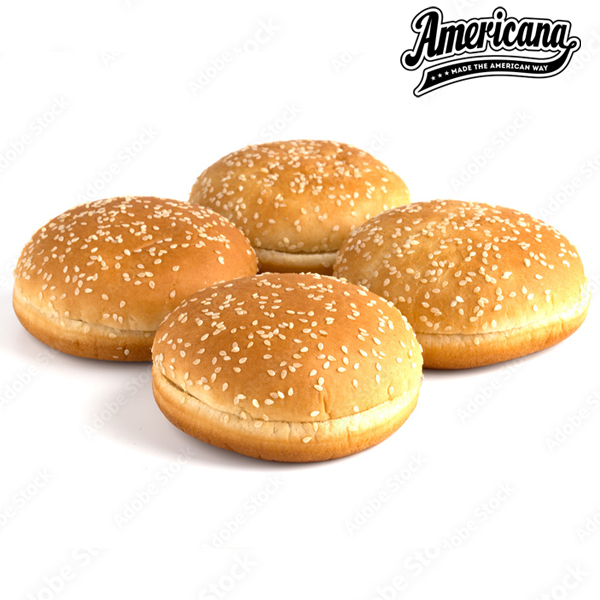 4.5" SEEDED BURGER BUNS AMERICANA  1x48 PRODUCT CODE :1003