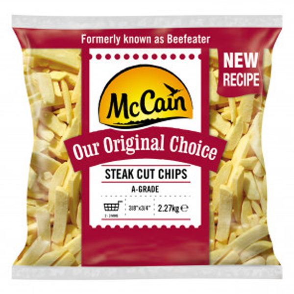 MCCAIN ORIGINAL CHOICE STEAK CHIPS 4x2.27kg ( BEEFEATER ) NO: 45101