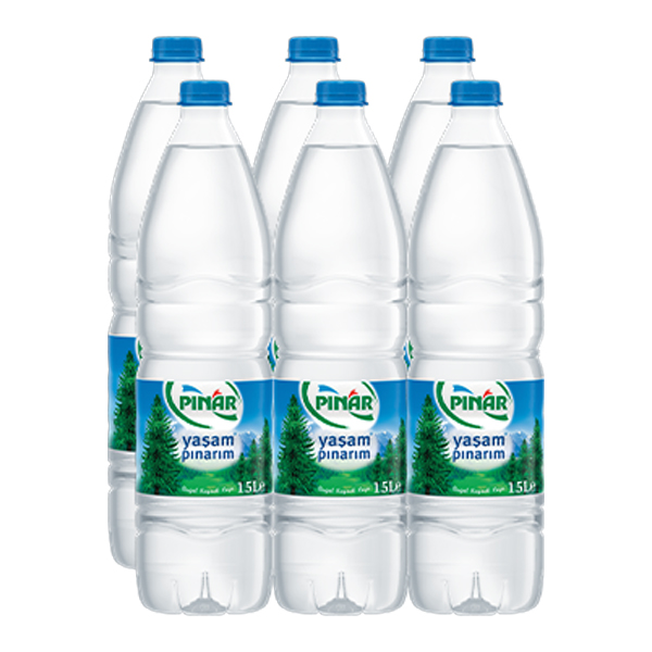 PINAR SPRING WATER BOTTLES PET 6x1.5lt