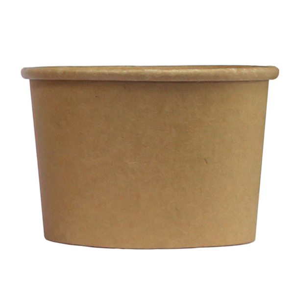 8oz KRAFT PAPER PORTION POTS / CUP 20x25 USE LIDS : GIA092 (d45022)