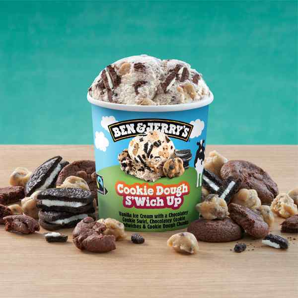 BEN & JERRY'S COOKIE DOUGH S'WICH UP  8x465ml