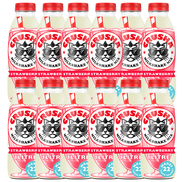 STRAWBERRY CRUSHA BOTTLES 12x1lt