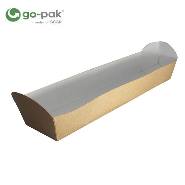 GO PAK KRAFT BAGUETTE  TRAYS 4x125 D42012