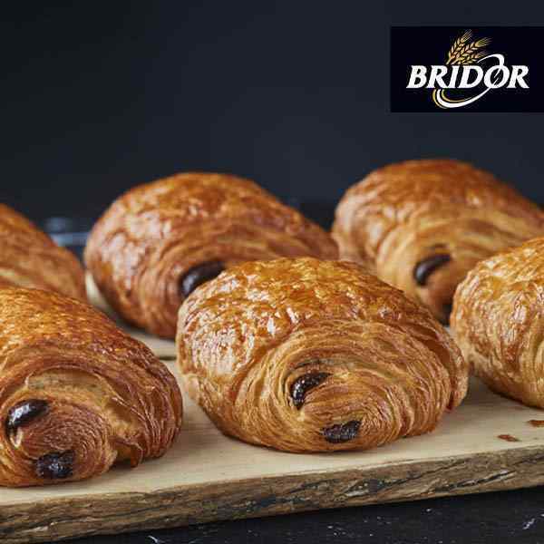 Pain au chocolat beurre fin cru Bridor 150 pièces de 80 g