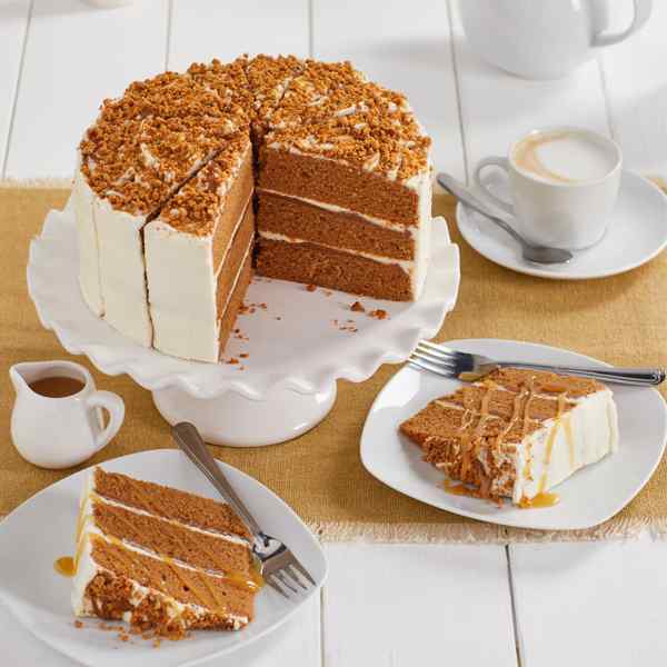 FAIRWAY ASSURED BISCOFF CAKE 2.08kg  1x16 TRIPPLE LAYER CARAMELISED BISCUIT CAKE