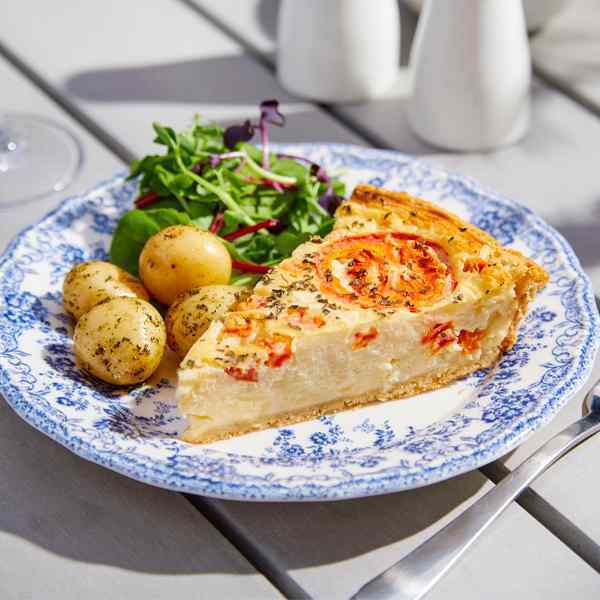 FAIRWAY ASSURED 10" TOMATO & BASIL QUICHE WHOLE 1.3KG