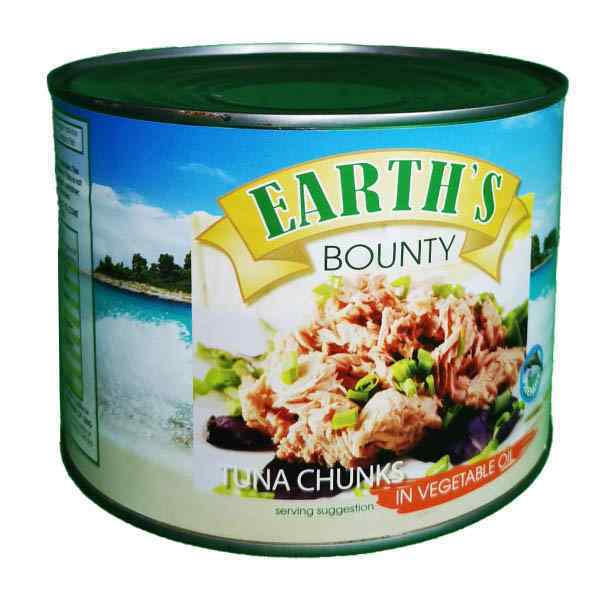 EARTH'S BOUNTY TUNA CHUNKS IN OIL 1x1.705kg