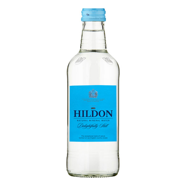 HILDON STILL GLASS BOTTLE WATER 24x330ml