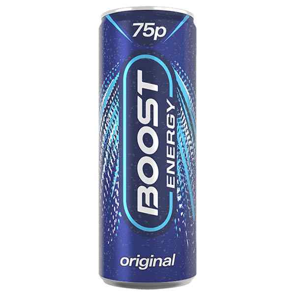 75p PRICE MARK BOOST CANS 24x250ml