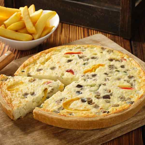 FAIRWAY ASSURED 10" MEDITERRANEAN QUICHE VEGETABLES WHOLE 1.3KG