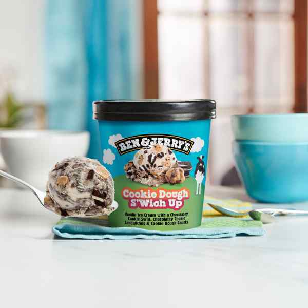 BEN & JERRY'S COOKIE DOUGH S'WICH UP  8x465ml