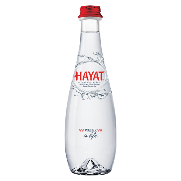 330ml x12 HAYAT STILL WATER GLASS BOTTLES