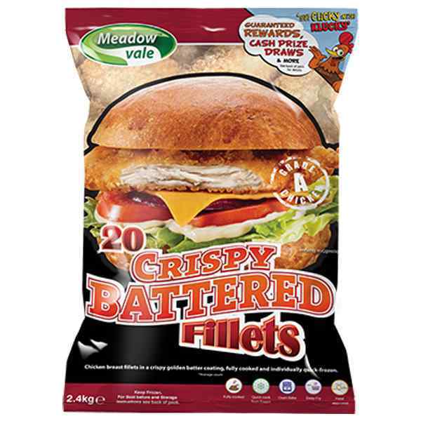 MEADOW V. CRISPY BATTERED FILLETS 4x20x120g