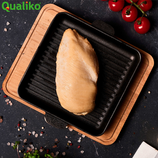 QUALIKO HALAL STEAM COOKED CHICKEN BRST 2.5kg BREAST (230-370gm PER PIECE) 85% MEAT