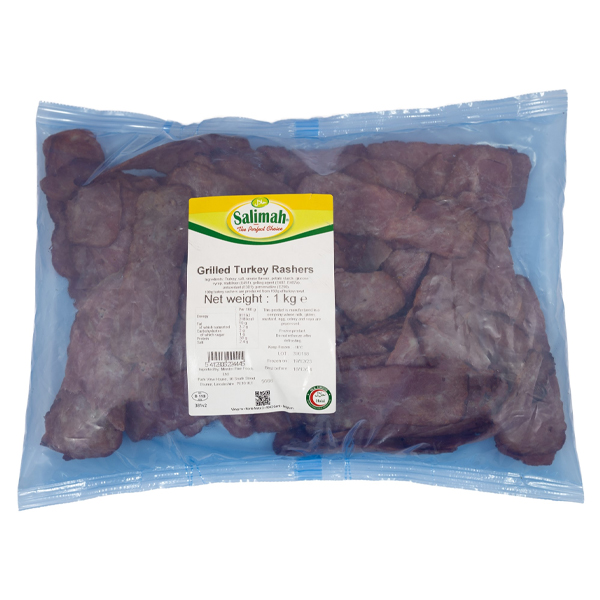 SALIMAH HALAL GRILLED TURKEY RASHERS 1x1kg