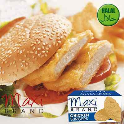 MAXI HALAL CHICKEN BATTERED STEAKS 24x85g BURGER