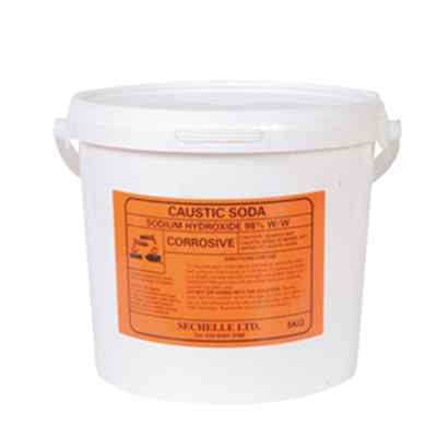 1x5kg SINGLE BUCKET CAUSTIC SODA  PEARL