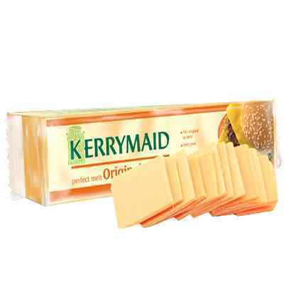 KERRYMAID BURGER CHEESE SLICES 112's  1x1.4kg