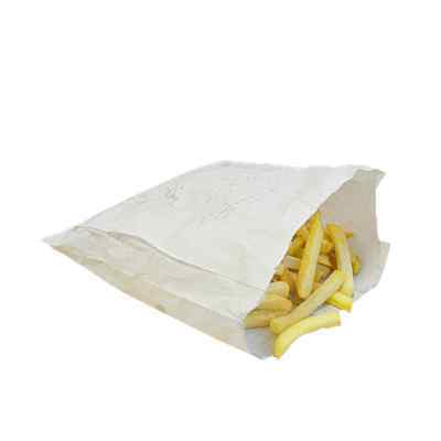 WHITE TAKEAWAY BAGS 5x5  (127X127mm) 1x1000 SULPHITE