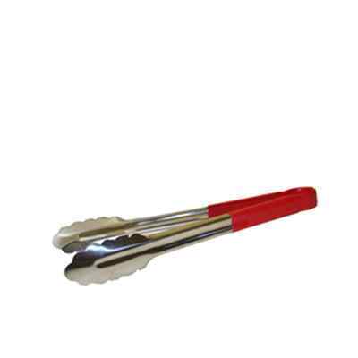 COLOUR CODED TONGS S/S RED  30cm