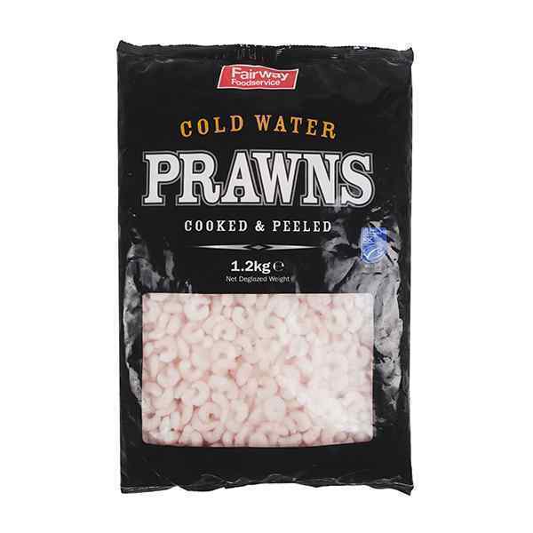 FAIRWAY COLD WATER PRAWNS 150/250 1.2kg NET WEIGHT: 1.2kg