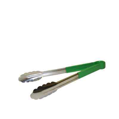 COLOUR CODED TONGS S/S GREEN  30cm