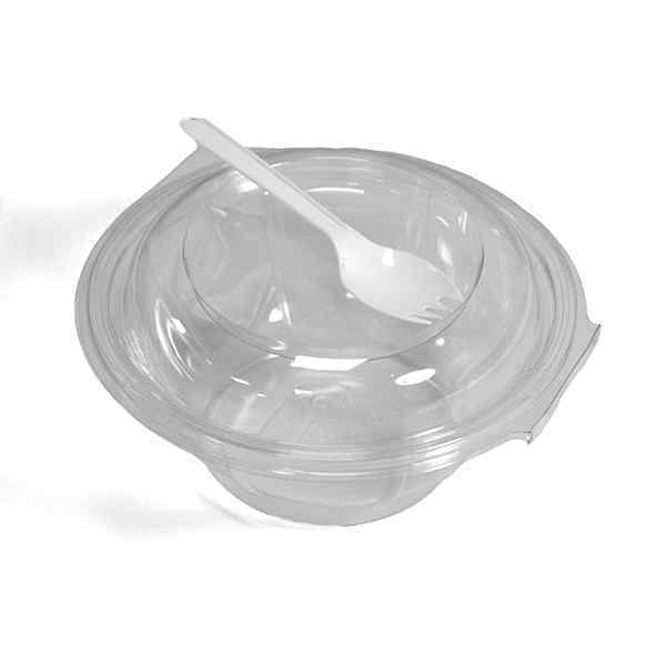 SALAD CONTAINER & SPORK 500ml  1x600 (14667/402606) RS-362