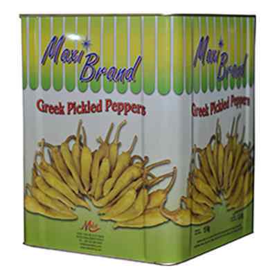 MAXI GREEK PICKLED PEPPS TIN 5.5kg NETT